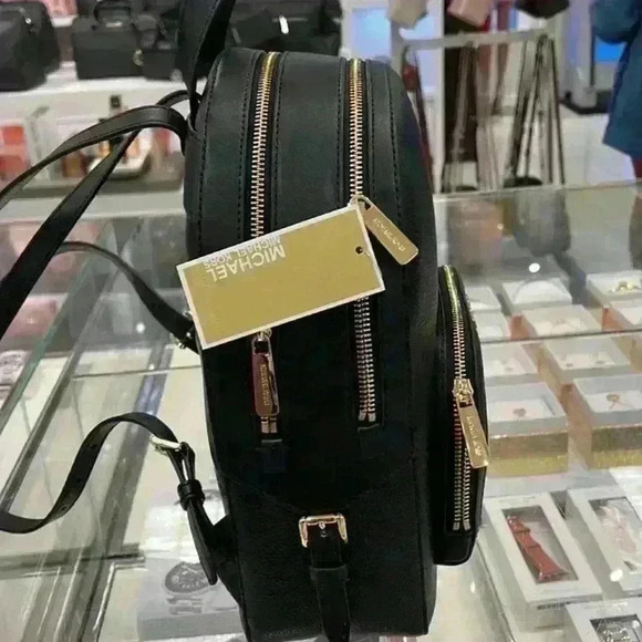 Michael Kors Backpack Jaycee Medium Leather Backpack Black main image 6